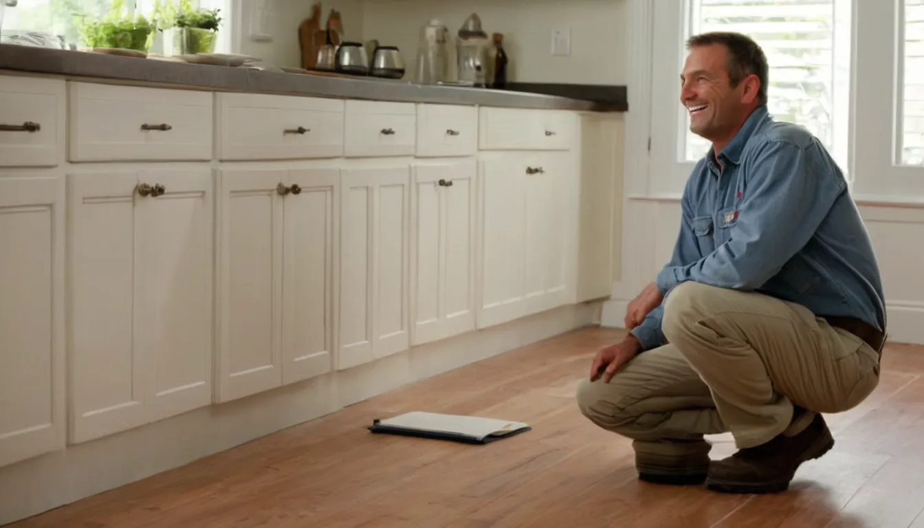 A friendly pest control provider talking with a homeowner at a front door in Akron